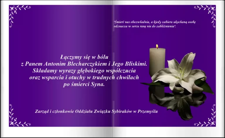 Kondolencje dla P. Antoniego